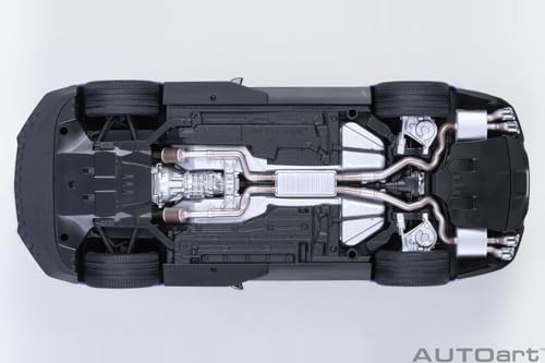 AUTOart 1/18 Scale Ford Mustang Shelby GT500 (Blue/White Stripes) Finished Product 73094