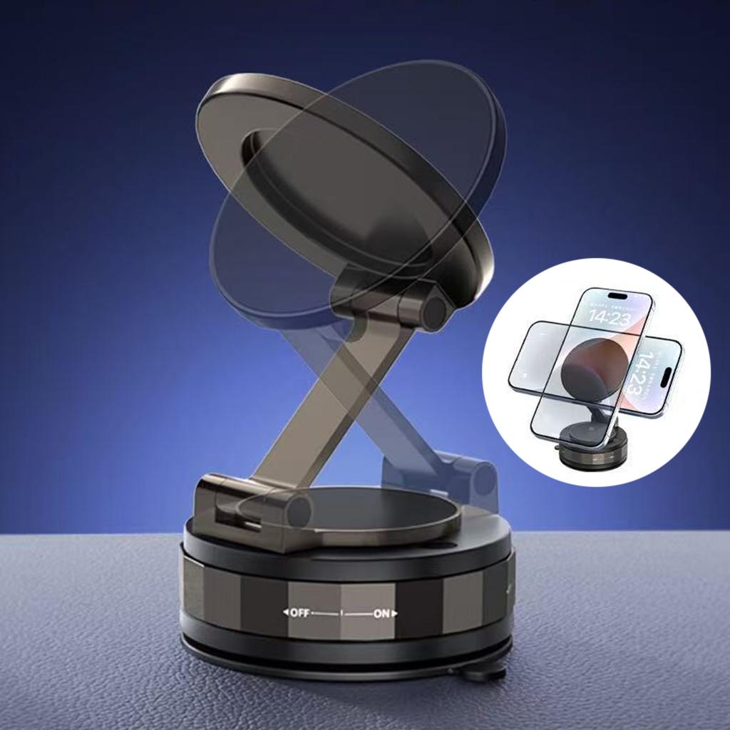 Magnetic Car Phone Mount 360 Degree Rotation Quick Setups Universal Phone Holder Shockproof Mobile Bracket For Vehicles