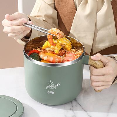 Store Food Smooth Surface Food Grade 1.3/1.5L Portable Student Lunch Box Soup Cup Soup Cup