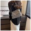Bohemian Geometric Style Pattern Women Shoulder Chain Cloth Bag For Daily Use