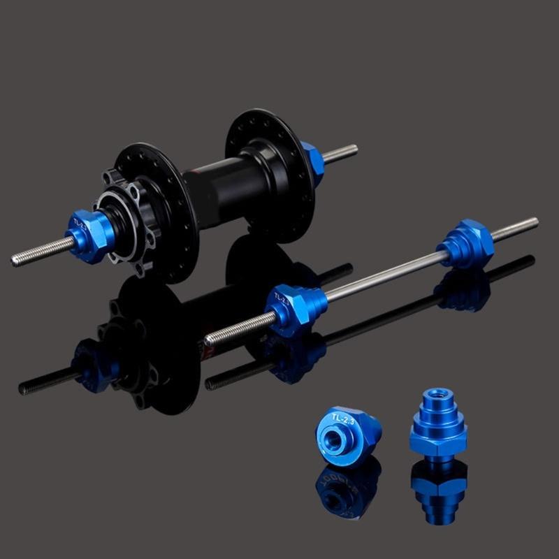 Bicycles Wheel Truing Stand Adapter Tool 12/15/20mm Thru Axles Hub Fixing Rod Bicycles Thru Axles Adaptors Hub Converter