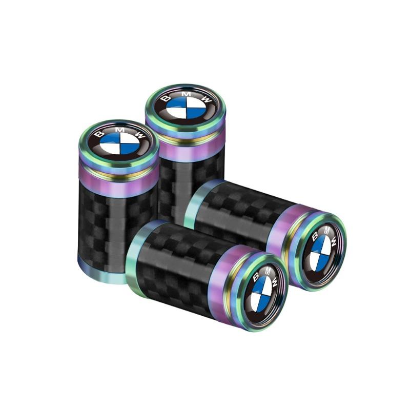 4 Stück Rad-Reifenventilkappen Auto-Reifenventilschaftabdeckung Außendekorzubehör Für BMW M M3 M5 F10 F30 F20 E28 E36 Performance X1 X2