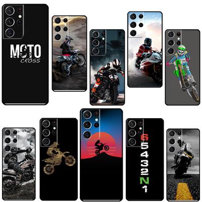 Husă pentru telefon Moto Cross Moto Sport pentru Samsung Galaxy S22 Ultra S8 S9 S10 Plus Note 20 Ultra S20 FE S21 Ultra