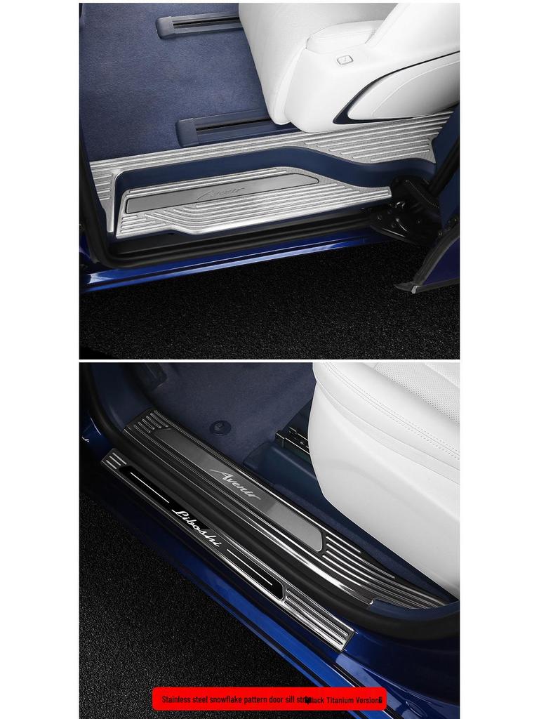 24 Buick GL8 PHEV Stainless Steel Door Sill Scuff Plates Interior Upgrade