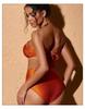 2023 Orange Sexy Sling Bikini & Sun Protection Long Dress Set