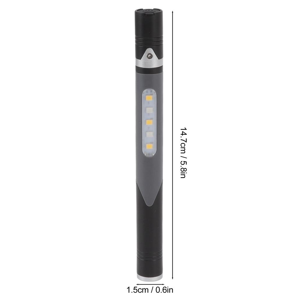 Pen Flashlight USB   3 Light Sources LED Chip Clip Design Widely Used Pen Light Flashlight for Repair Hospital