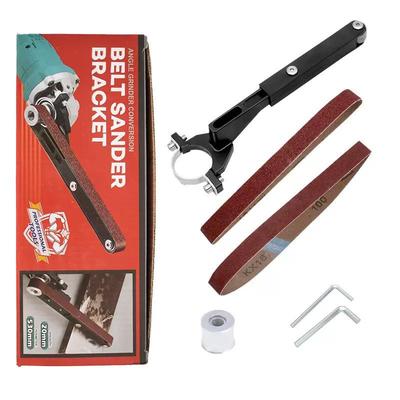Angle Grinder To Belt Sander Conversion Tool for Woodworking, Rust Removal, Polishing, and Chamfering.