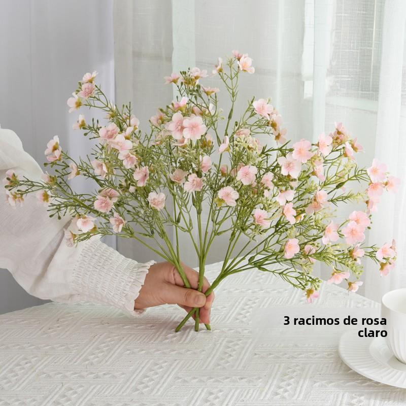 Rustic Flasket Set Artificial Flowers Dried Flowers Living Room Desktop Floral Art Decorations Small Floral Pattern Tia...