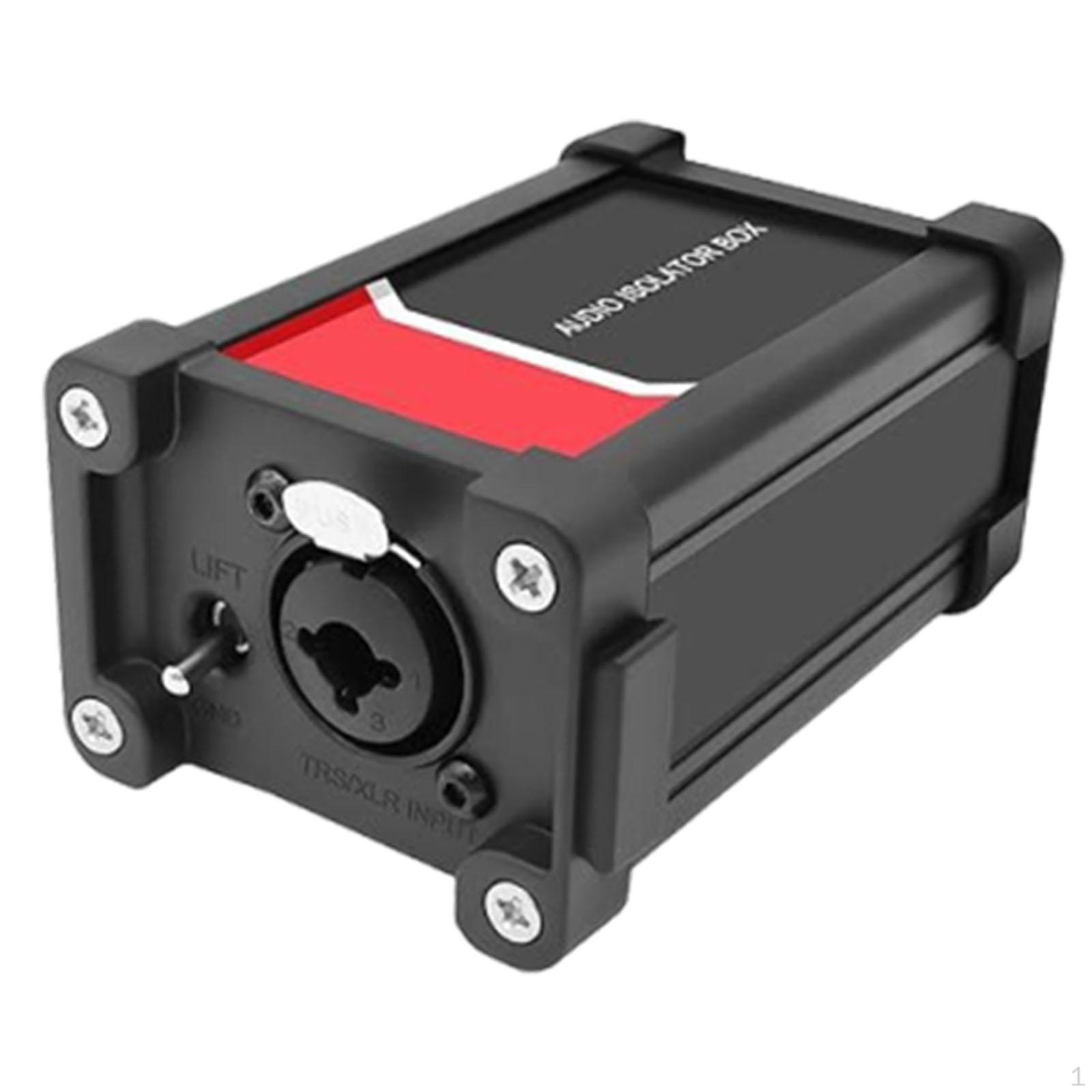 

Аудиоизолятор Черный Совместимый XLR/ 1/4 6.35мм для PA Системы Гитар No Cable