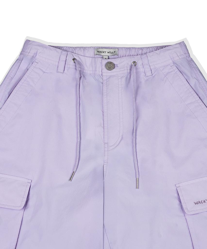 WACKY WILLY Women'S Nylon Parachute Pants Lavender