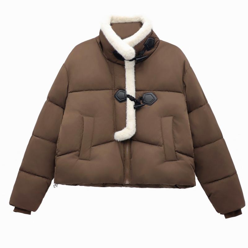 Corner buckle jacket  winter  high-end thickened warm down  clothes women's short  jacket  clothes