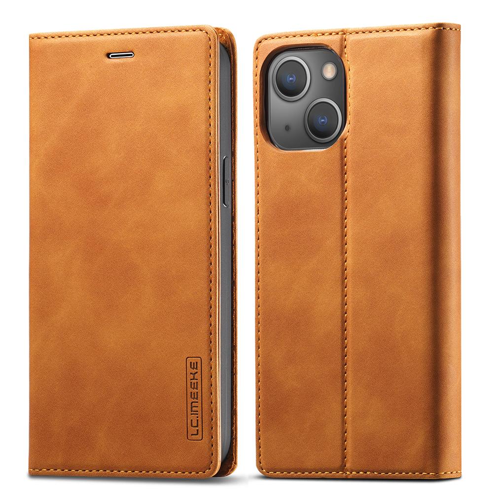 LC.IMEEKE Magnetic Phone Case for iPhone 15,Microfiber Leather Stand Wallet Cover
