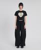 SLOW RECORD HOUSE Parachute Flare Pants_Black
