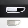 For Peugeot 3008 GT 5008 2017-2023 Car Styling Accessories Stainless Steel Interior Front Row Water Cup Holder Frame Cover Trim