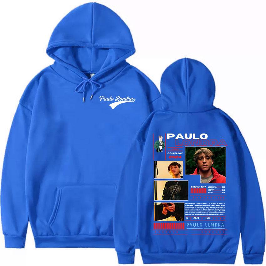 Rapper Paulo Londra Album 2025 Grafischer Hoody Herren Mode Übergroße Kleidung Sweatshirt Hip Hop Gothic Pullover Hoodie Streetwear