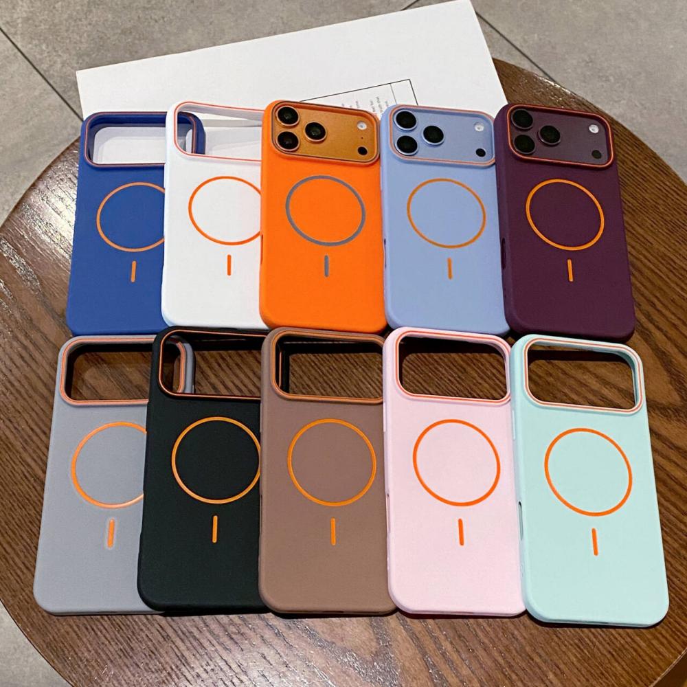 Magnetic Matte Soft Phone Case For iPhone 18 17 Pro Max Air 16E 16 15 14 13 12 11 For Magsafe Shockproof Wireless Charging Cover