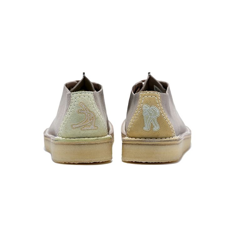 Clarks Originals X Li-Ning 1990 Desert Walker Lightweight High Resilience Low Top Sports Casual Shoes Men Sneakers Yellow ALFS211-2
