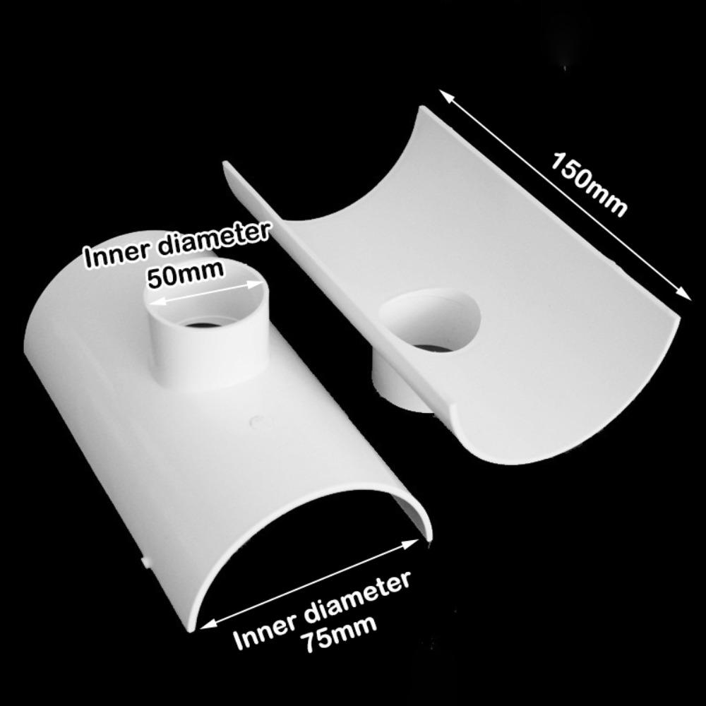 Patch Nou Reparare Tub PVC Alb Teu Deschis Fitinguri Reparare Țeavă Drenaj 50 75 110 Accesorii Instalații Sanitare Exterior