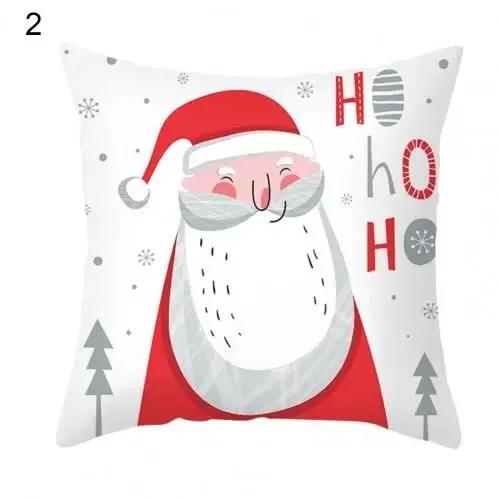 Christmas Themed Throw Pillow Cover With Short Plush Print For Living Room Decoration Cushion Cover Pillow Covers Decorative
