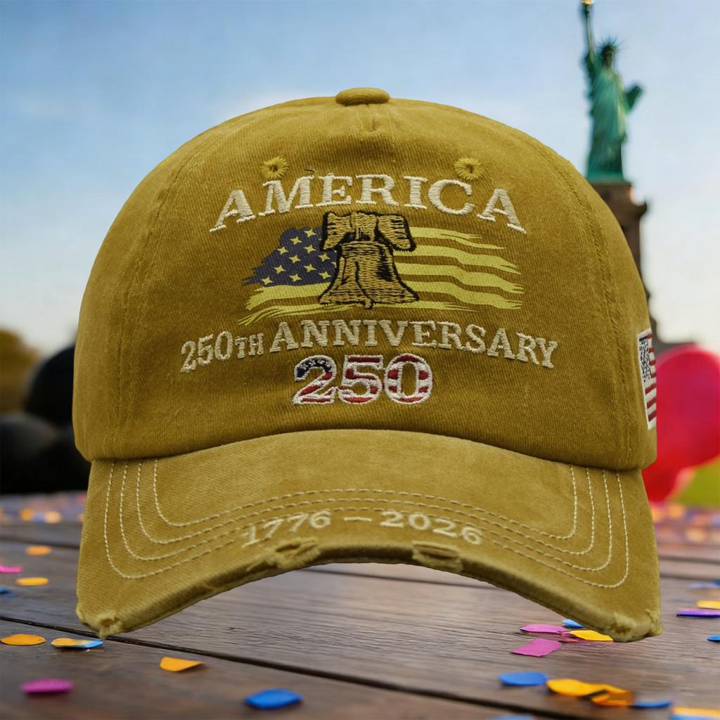 America's 250th Anniversary Embroidered Hat | Stylish & Versatile