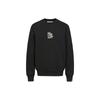 Evisu Letter Print Crew Neck Pullover Long Sleeve Sweatshirt Unisex sweatshirt Black 2EAGNM1SW424XXCT