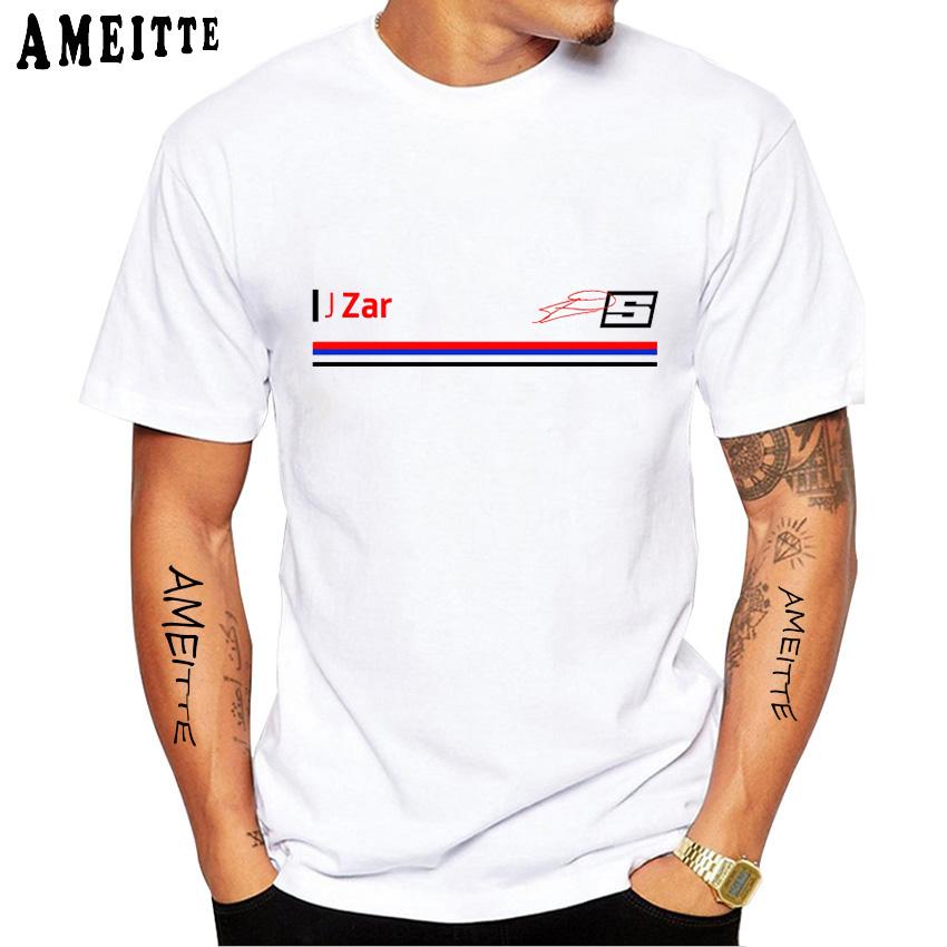 

Johann Zarco 5 France GP Race Legend T-Shirt New Summer Men Short Sleeve Hip Hop Sport Boy Casual Tees Man Motorcycle White Tops 4XL