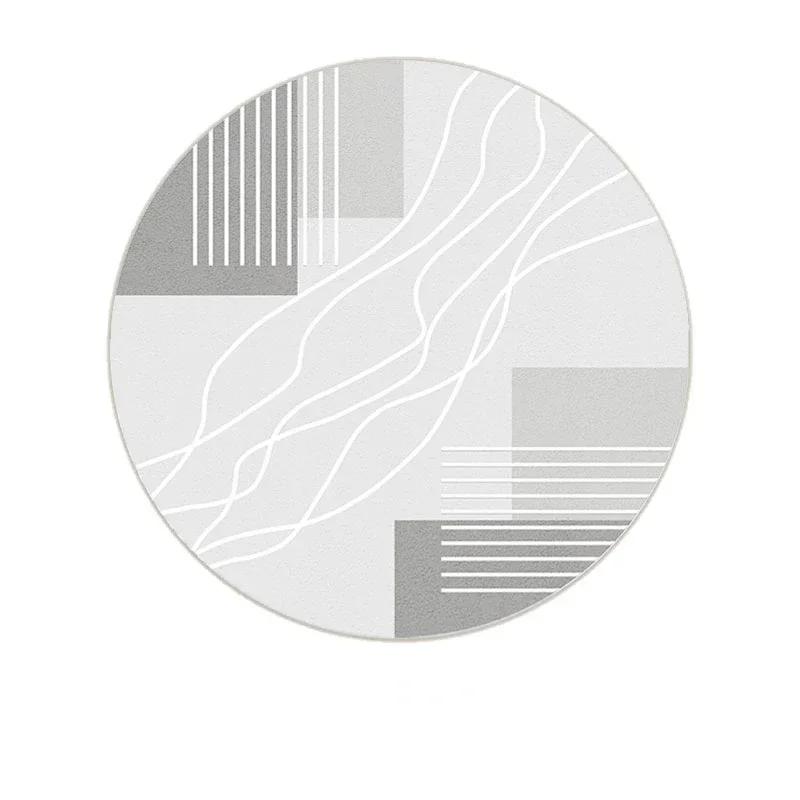 Round Living Room Carpet Large Striped Carpets for Bedroom Rug Bedside Floor Mat Modern Creative Minimalism Home Decoration Rugs