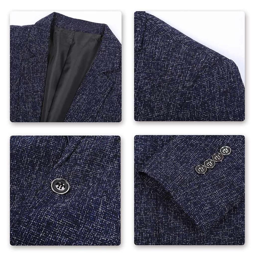 Anzug One Western Style Schulter Formal Level Up Business [FOMANSH] Jacke, Herren Business, Knopf, Blazer, Pad, Kleidung, Weich,