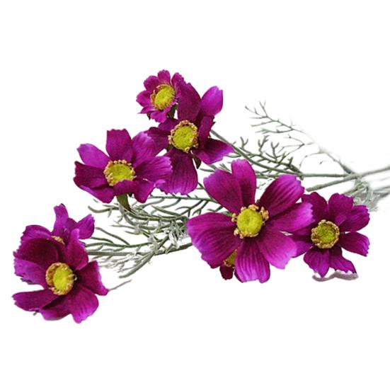1 Branch Faux Silk Flower Flexible Realistic 8 Heads Outdoor Indoor Beautiful Fake Flower Party Decor