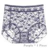 1Piece/3Pcs Middle Waist Women's Panties, Sheer Lace Women‘s Underwear, Comfortable Underpants