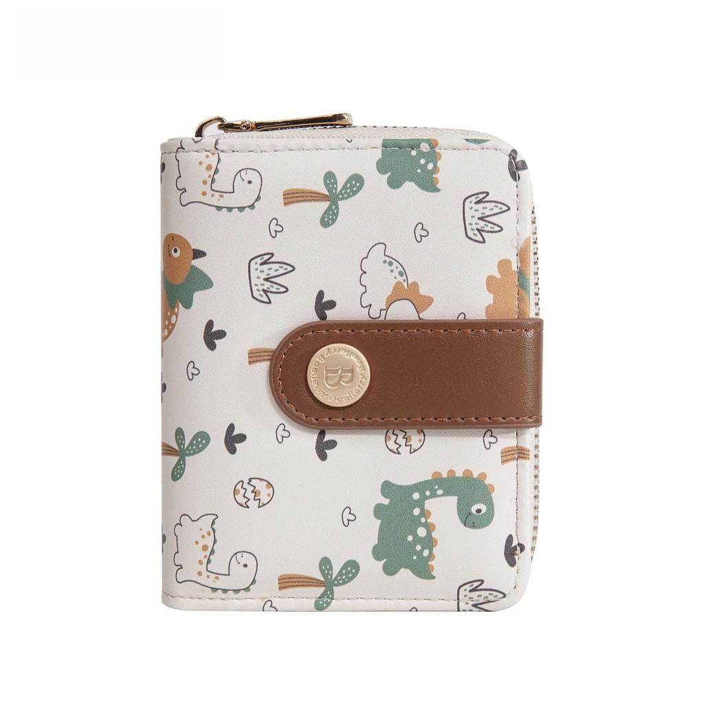 Print Pattern Dinosaur Wallet Animal Portable Card Case Coin Purse Gift Cartoon