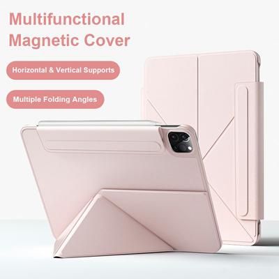 Für iPad Pro 13 (2024) Hülle Doppelseitiger Magnetverschluss Leder Smart Tablet Cover