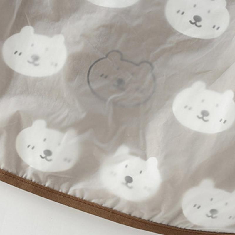 Spill Proof Short Sleeve Infant Bib with Adjustable Straps Easy Cleaning Smock For Eating Painting Outdoor Activity