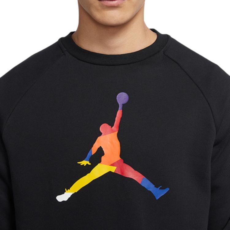 Jordan Sweatshirts Men's Black Crew Neck Moderate Regular DA6729-010