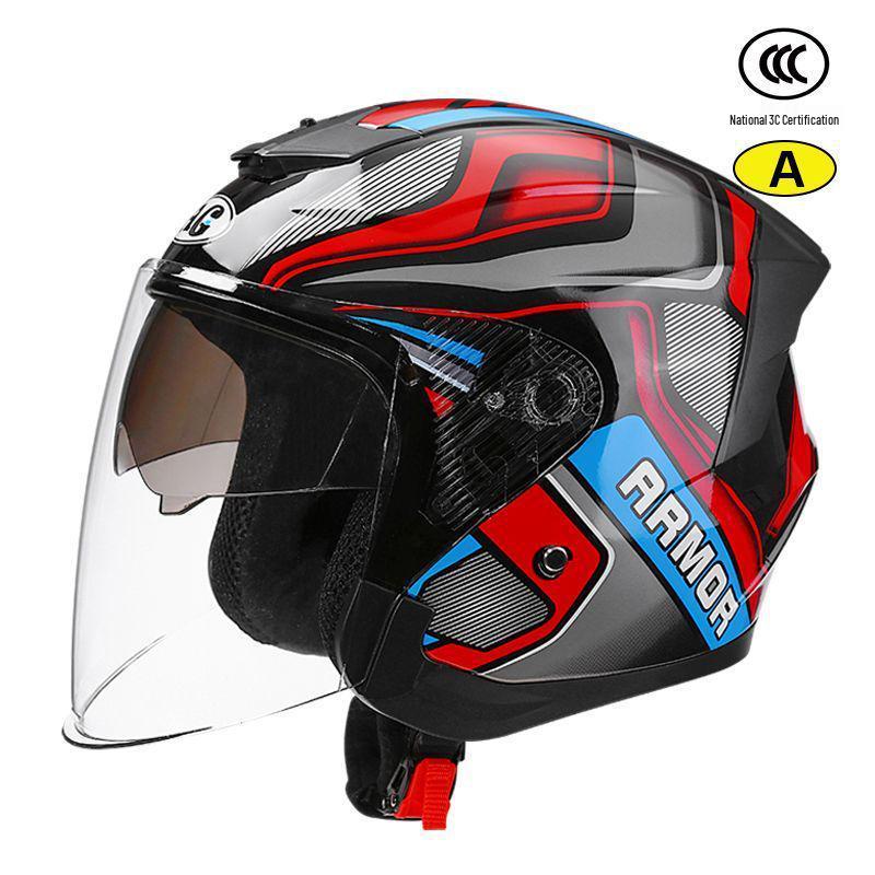 3C Certified Unisex Electric Motorcycle Helmet, All-Season, Winter Warmth