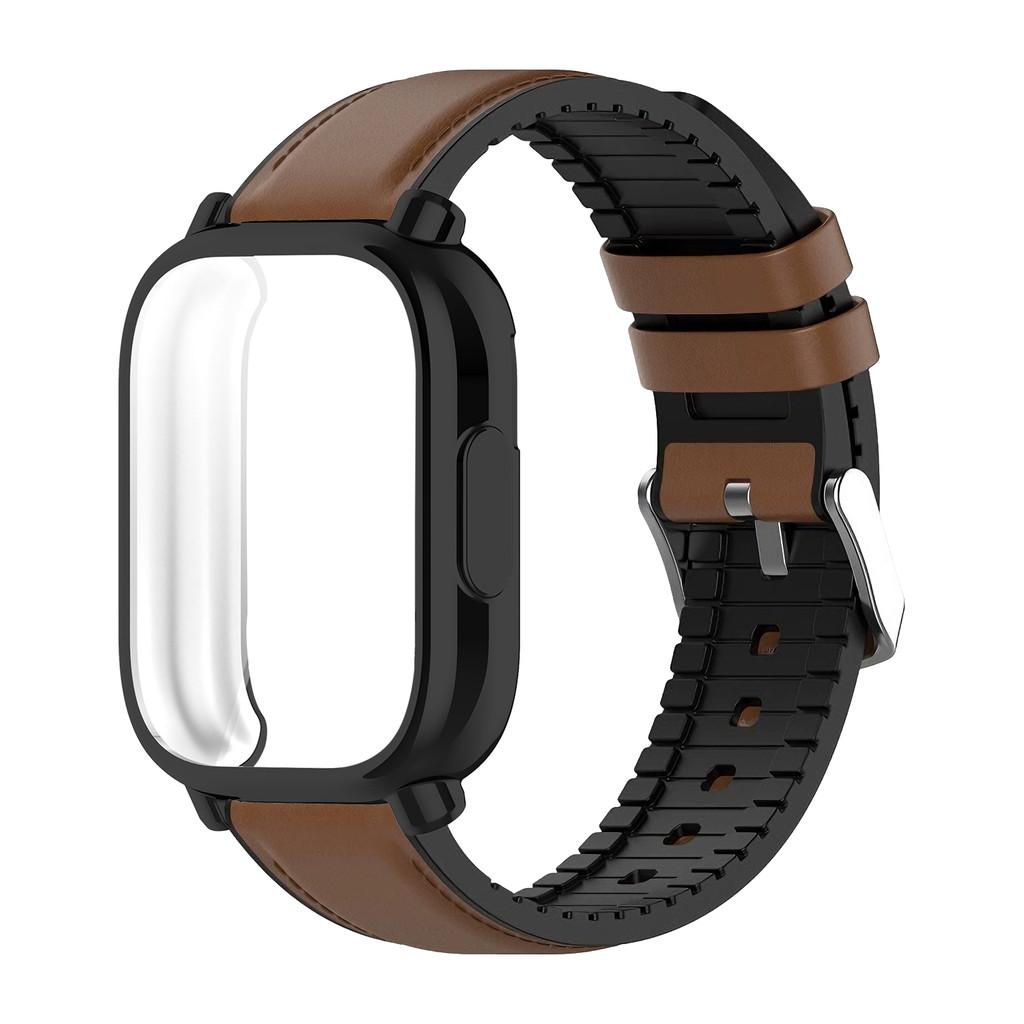 For Redmi Watch 5 Active Silicone Cover Sport Dermis For Redmi Watch 5Lite TPU Soft Shell and Leather Band Strap+Case