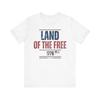 Patriotic Graphic Tee - Land of the Free 1776, American Pride Shirt