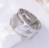 European and American Simple Fashion Smooth Surface Irregular Alloy Wide Surface Open Spring Women's Bracelet Casual Versatile Accessories