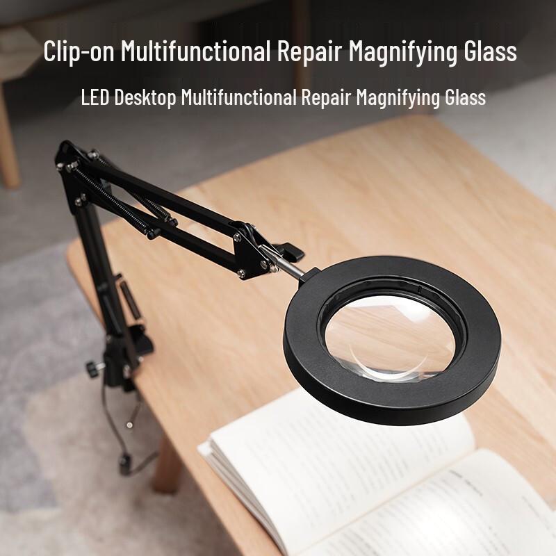Chiweng Desk Clamp LED Magnifier Lamp