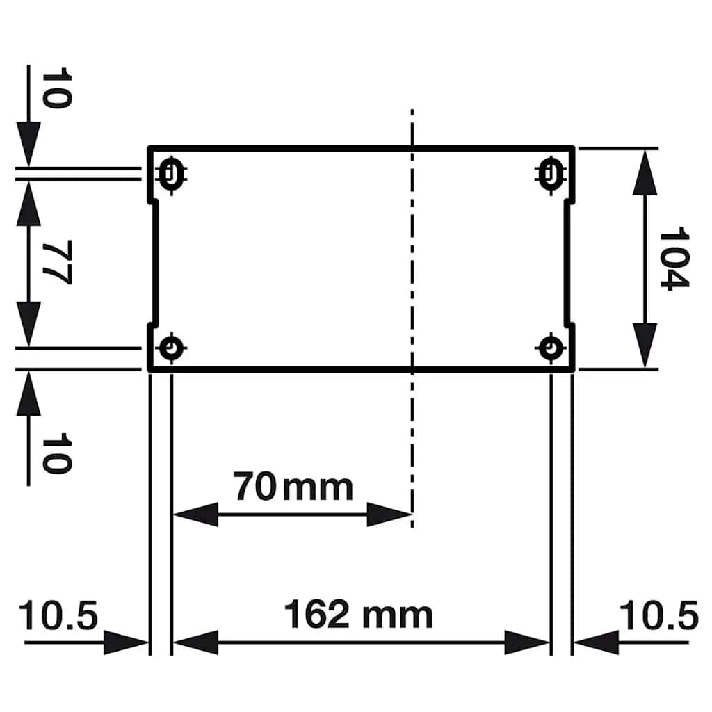 Vidaxl Benzinmotor, 6,5 PS, 4,8 kW, Schwarz