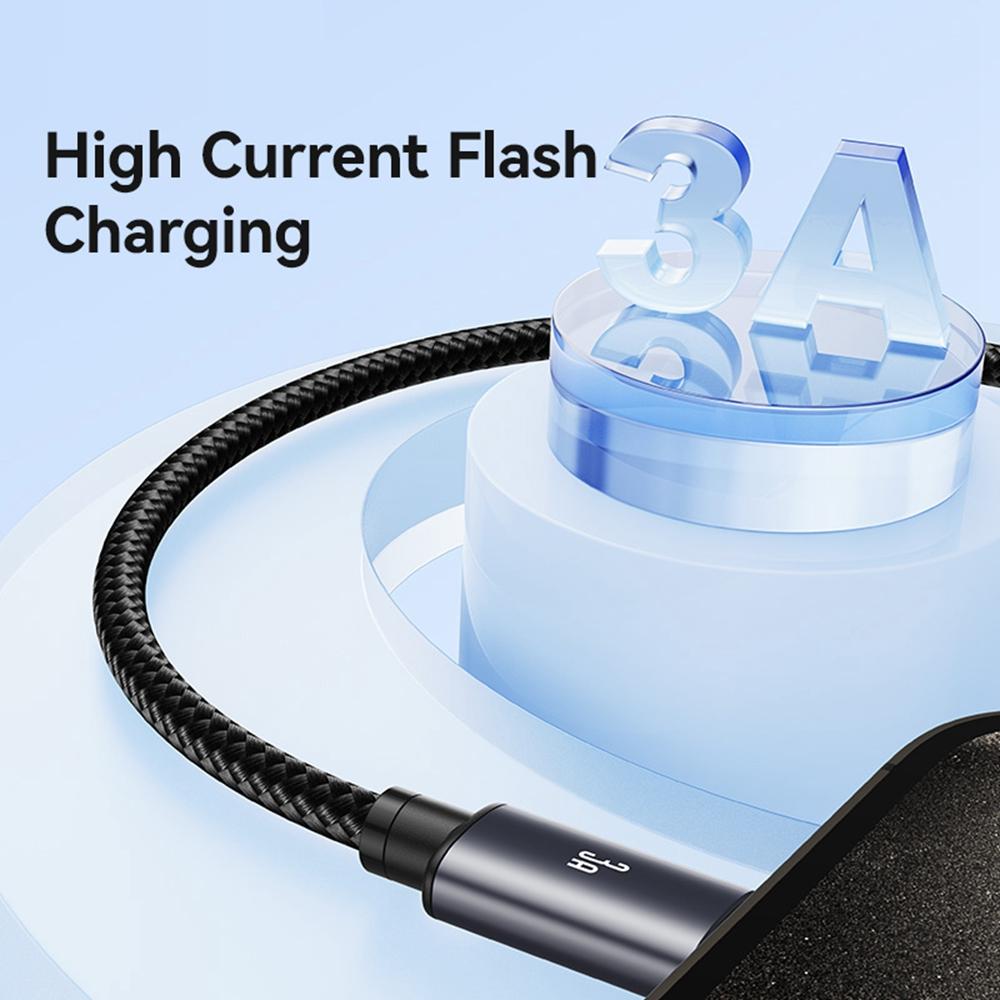 USAMS SJ767 U91 Type-C Cable 3A Fast Charging Data Cable 1m/18W Quick Charge Aluminum Alloy