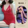 Sex Underwear Sexy Lace Hollow Backless Cross Suspender Mesh Nightdress Backless Clothing