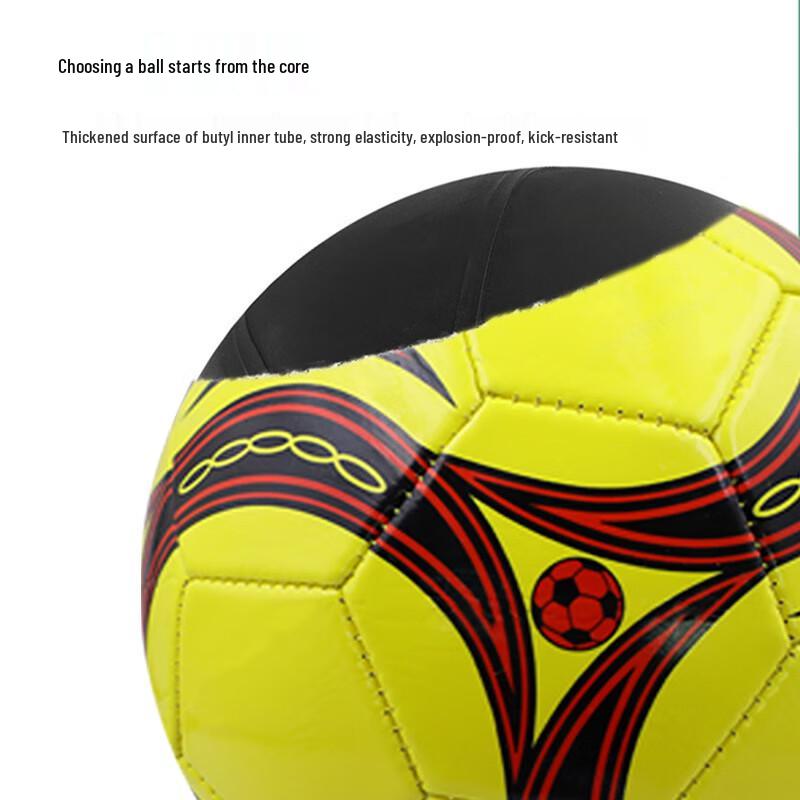 SHXI Kids Machine-Stitched Training Football, Size 3 (3-Pack)