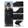 [KEFITEVD] Men's Cold Weather Clothing, Mountain Parka, Fleece Lining, Snowboarding Wear, Work Wear, For Winter, Black JP 2XL