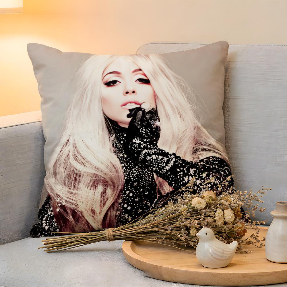 

Cushion Cover Singer LLady Gaga Linen SkinFriendly Soft Decorative Case For Sofa Home Decor Pillow cover 30x30 cm
