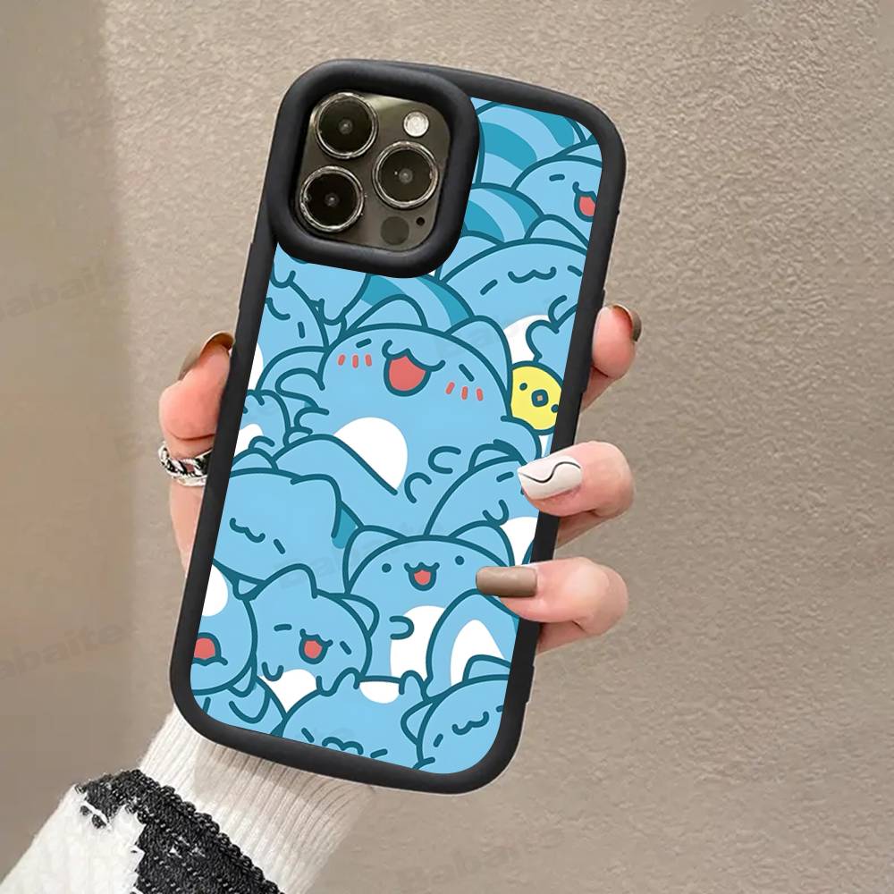 Bugcat Capoo Cute Phone Case For iPhone 16 15 14 Plus 13 12 11 17 Pro Max Pro Soft Cover