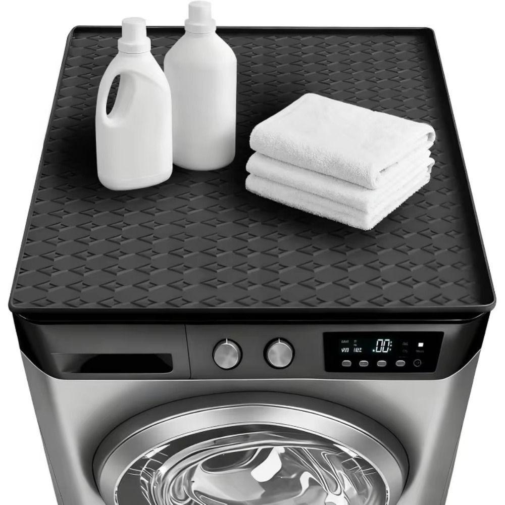 Non-Slip Washer Dryer Top Storage Mat Waterproof Silicone Protective Pad Washers