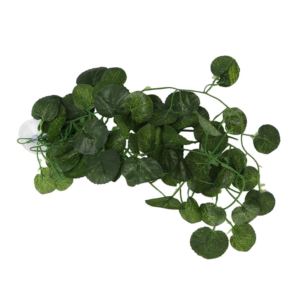 Reptile Simulation Plant Decorative Landscaping False Vine for Reptile Rainforest BoxNFF?83 Green
