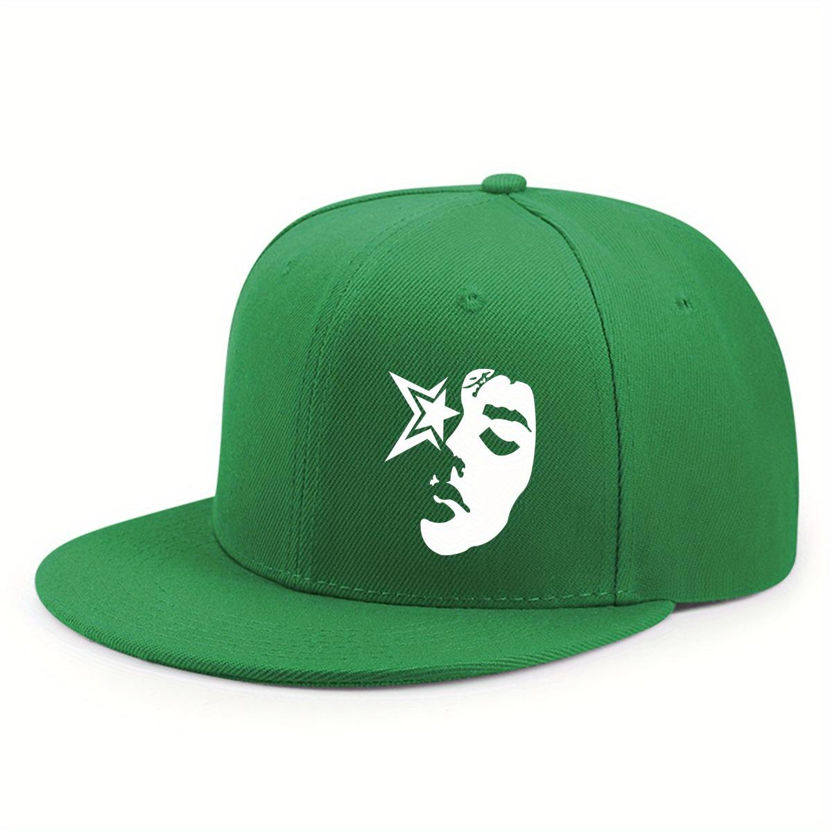 

Fashion Face Pattern Printed Flat Brim Hat Hip Hop Y2k Snapback Trucker Sun Hats Outdoor Casual Unisex Baseball Caps Adjustable