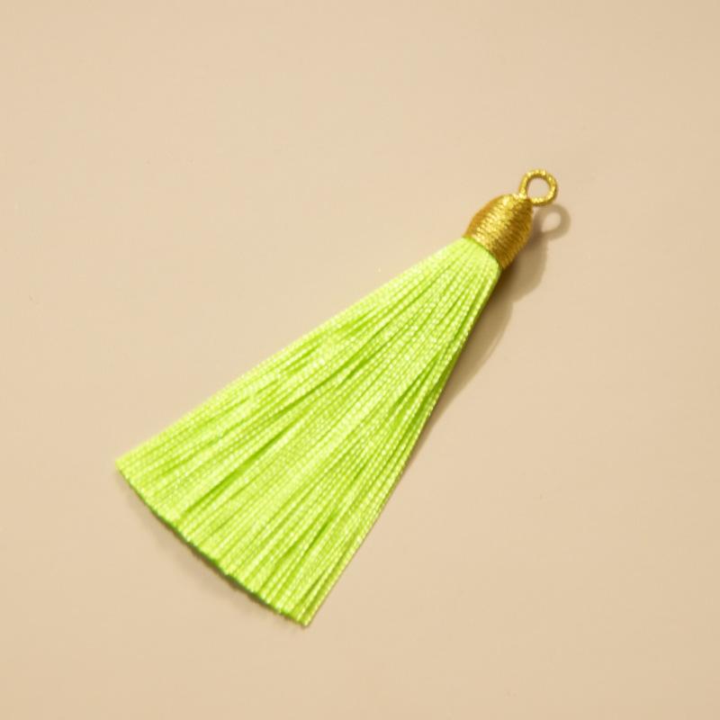 8Cm Pull Ring Gold Silk Threaded Cap Fringed Spike Polyester Fringed Antique Hanging Spike Bookmark Sachet Jewelry Accessories